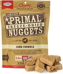 Primal Freeze Dried Dog Food Nuggets (Lamb Formula)